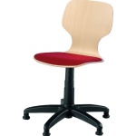 Drehstuhl mit Gaslift, höhenverstellbar 39-52 cm, feststehend, mit Sitzpolster, 